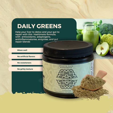 THYROID/HASHIMOTO DAILY GREENS - Health Club Hashimoto