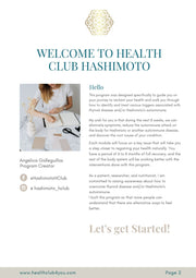 Recovering your health naturally 8 weeks program - Health Club Hashimoto