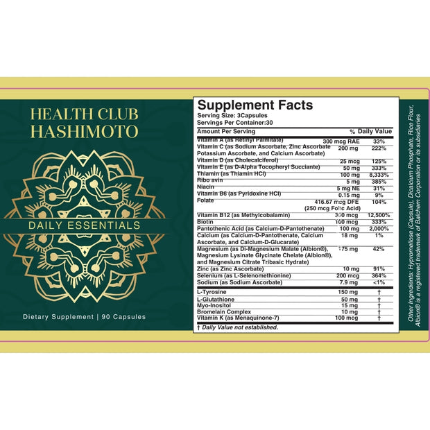 Daily Essentials (CAPSULES) - Health Club Hashimoto